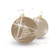 Weihnachtskarten-Dekore