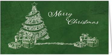 2025 für Firmen | Kategorie - Grüne Struktur Optik - | Motiv: Skizzierter Festbaum - Artikel Nummer 1073-809