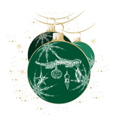 Weihnachtskarten-Dekore