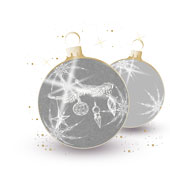 Weihnachtskarten-Dekore