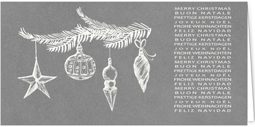 2025 für Firmen | Kategorie - Silber Struktur Optik - | Motiv: Christbaumschmuck - Artikel Nummer 1074-807