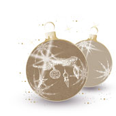 Weihnachtskarten-Dekore