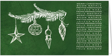 2025 für Firmen | Kategorie - Grüne Struktur Optik - | Motiv: Christbaumschmuck - Artikel Nummer 1074-809