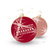 Weihnachtskarten-Dekore