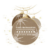 Weihnachtskarten-Dekore