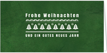 2025 für Firmen | Kategorie - Grüne Struktur Optik - | Motiv: Fröhliche Baumreihe - Artikel Nummer 1075-809