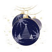 Weihnachtskarten-Dekore