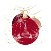 Weihnachtskarten-Dekore