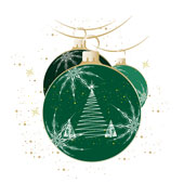 Weihnachtskarten-Dekore