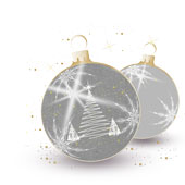 Weihnachtskarten-Dekore