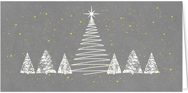 2025 für Firmen | Kategorie - Silber Struktur Optik - | Motiv: Sternenregen - Artikel Nummer 1076-807