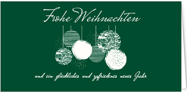 2025 für Firmen | Kategorie Grüne Impressionen | Motiv: Kunstvolle Kugeln - Artikel Nummer 1077-806