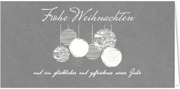 2025 für Firmen | Kategorie - Silber Struktur Optik - | Motiv: Kunstvolle Kugeln - Artikel Nummer 1077-807