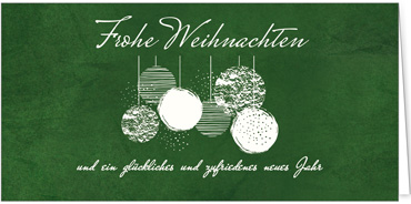 2025 für Firmen | Kategorie - Grüne Struktur Optik - | Motiv: Kunstvolle Kugeln - Artikel Nummer 1077-809