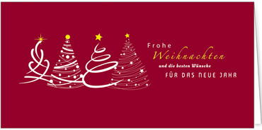 2025 für Firmen | Kategorie Rote Impressionen | Motiv: Weihnachtsbaum Fantasie - Artikel Nummer 1078-805
