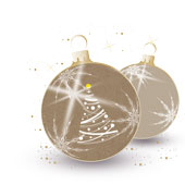 Weihnachtskarten-Dekore