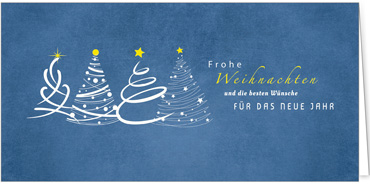 2025 für Firmen | Kategorie - Blaue Struktur Optik - | Motiv: Weihnachtsbaum Fantasie - Artikel Nummer 1078-810