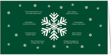 2025 für Firmen | Kategorie Grüne Impressionen | Motiv: Moderner Eisstern - Artikel Nummer 1079-806