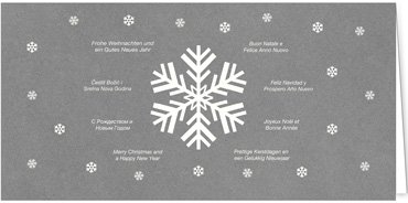 2025 für Firmen | Kategorie - Silber Struktur Optik - | Motiv: Moderner Eisstern - Artikel Nummer 1079-807