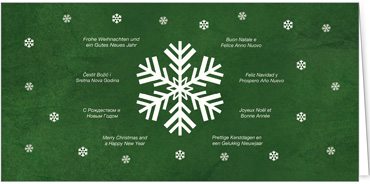 2025 für Firmen | Kategorie - Grüne Struktur Optik - | Motiv: Moderner Eisstern - Artikel Nummer 1079-809