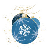 Weihnachtskarten-Dekore