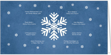 2025 für Firmen | Kategorie - Blaue Struktur Optik - | Motiv: Moderner Eisstern - Artikel Nummer 1079-810