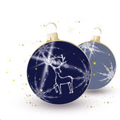 Weihnachtskarten-Dekore