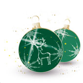 Weihnachtskarten-Dekore