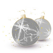 Weihnachtskarten-Dekore