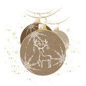 Weihnachtskarten-Dekore