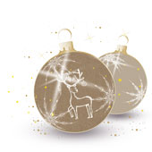 Weihnachtskarten-Dekore