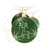 Weihnachtskarten-Dekore