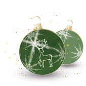 Weihnachtskarten-Dekore