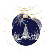 Weihnachtskarten-Dekore