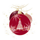 Weihnachtskarten-Dekore