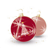 Weihnachtskarten-Dekore