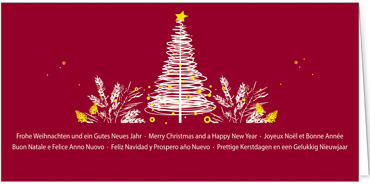 2025 für Firmen | Kategorie Rote Impressionen | Motiv: Kunstvolle Weihnacht - Artikel Nummer 1081-805
