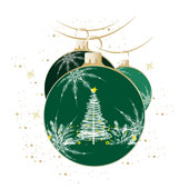 Weihnachtskarten-Dekore