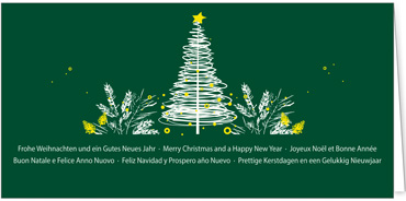 2025 für Firmen | Kategorie Grüne Impressionen | Motiv: Kunstvolle Weihnacht - Artikel Nummer 1081-806