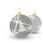 Weihnachtskarten-Dekore