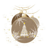 Weihnachtskarten-Dekore