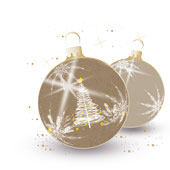 Weihnachtskarten-Dekore