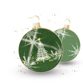 Weihnachtskarten-Dekore