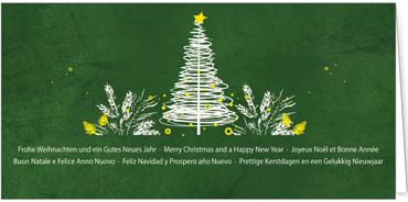2025 für Firmen | Kategorie - Grüne Struktur Optik - | Motiv: Kunstvolle Weihnacht - Artikel Nummer 1081-809