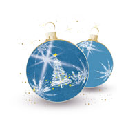 Weihnachtskarten-Dekore