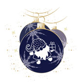 Weihnachtskarten-Dekore