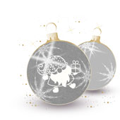 Weihnachtskarten-Dekore