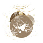 Weihnachtskarten-Dekore