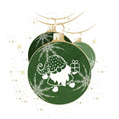 Weihnachtskarten-Dekore