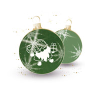 Weihnachtskarten-Dekore